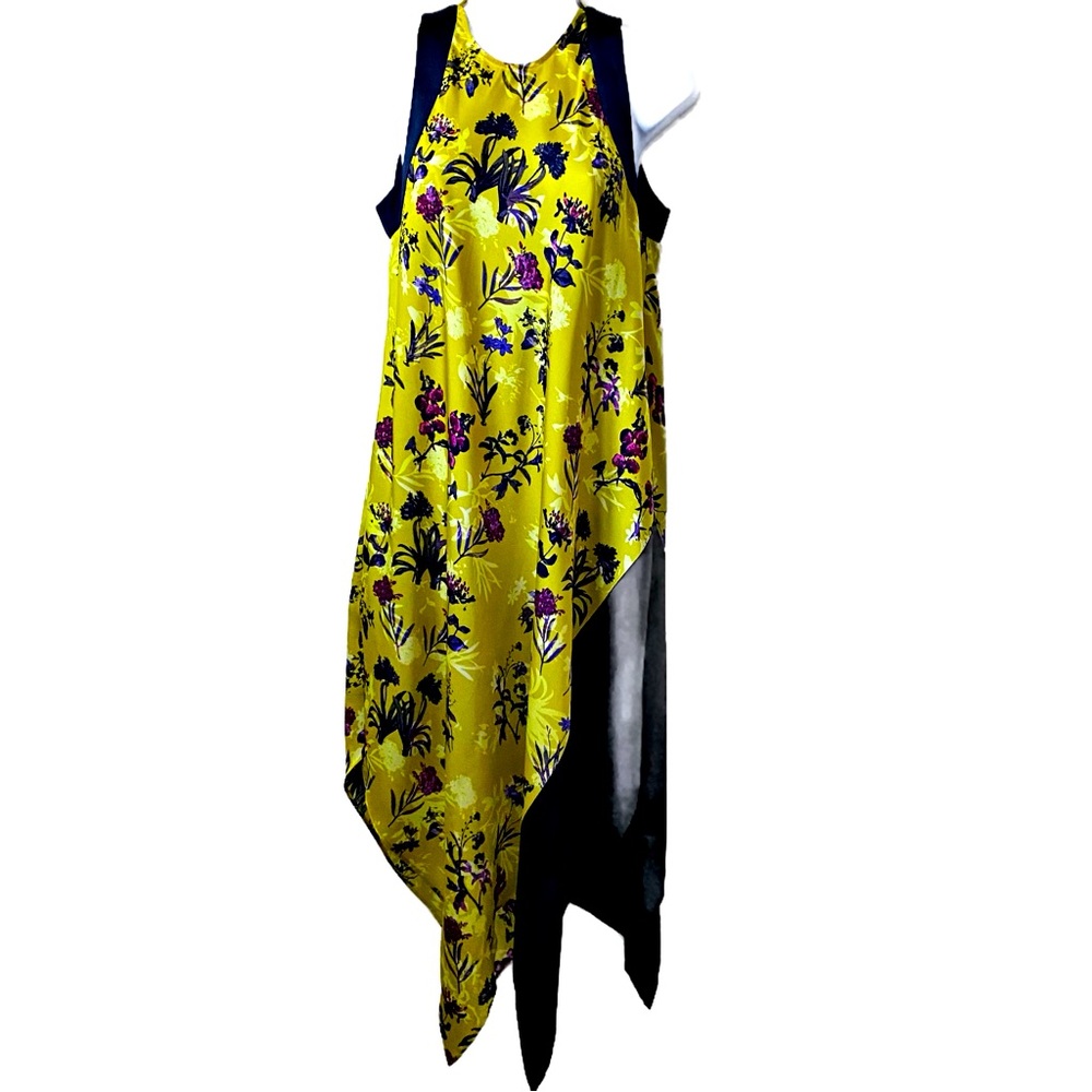 Rachel Roy,  Floral Scarf Dress High Low Hem Midi Party Lounge Dress